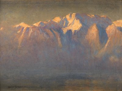 Mont Blanc (olej na płótnie położony na desce) autorstwa Adrian Scott Stokes