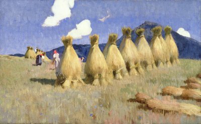 Siedem kukurydzy w Górnych Węgrzech, ok. 1906 r. autorstwa Adrian Scott Stokes