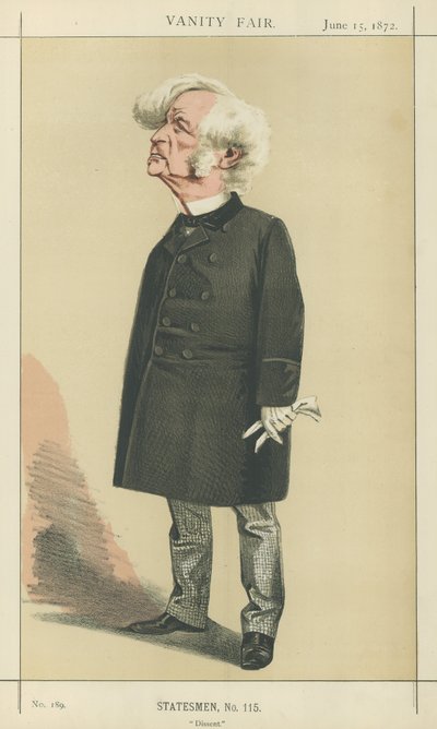 Pan Samuel Morley (litografia kolorowa) autorstwa Adriano Cecioni