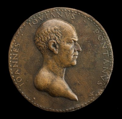 Giovanni Gioviano Pontano, 1426-1503, Poeta [awers], 1488 lub później. autorstwa Adriano Fiorentino
