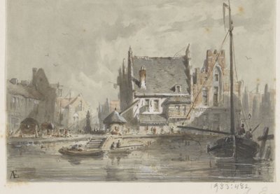 Twarz w Brugii autorstwa Adrianus Eversen (signed by artist)