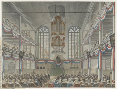 Obchody 200-lecia Seminarium Remonstrantów, 1834 autorstwa Adrianus Gerardus van Schoone