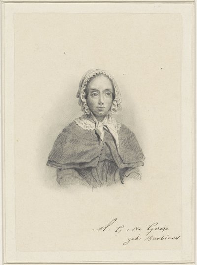 Portret Marii Geertruidy de Goeje-Barbiers autorstwa Adrianus Johannes Ehnle