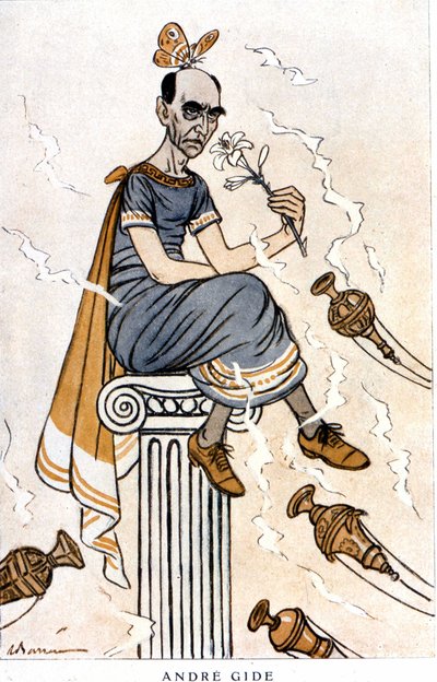 André Gide, czyli „”Kwiat mężczyzny”” – autorstwa Barrère, w „”Fantasio””” z 01.05.1926 autorstwa Adrien Barrere
