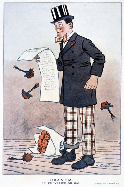 Karykatura Julesa Renarda (1864/1910), francuskiego pisarza, autorstwa Barrère, A. 1923. autorstwa Adrien Barrere