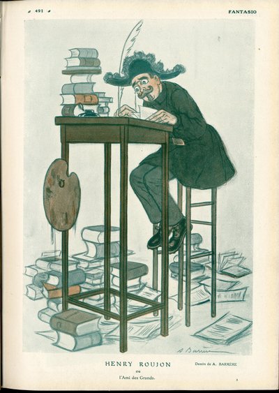 Fantasio, ca. 1912_2_15 - Ilustracja Barrere (1874-1931): Sztuk Pięknych, Czytanie Pisać - Roujon Henry autorstwa Adrien Barrere