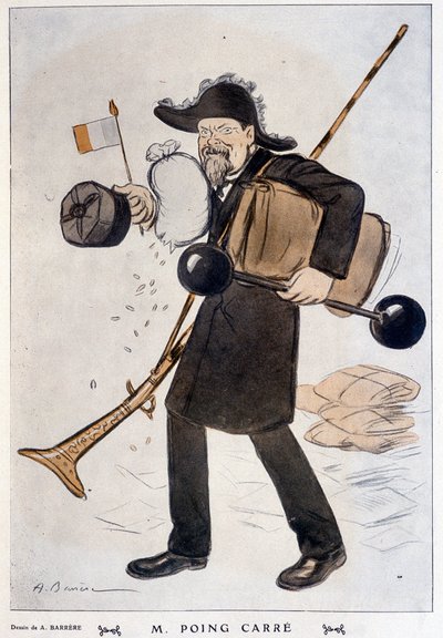 M. Faring Carré (rysunek Raymonda Poincaré) - autorstwa Barrère, w „” Fantasio”” z 01.02.1912 autorstwa Adrien Barrere