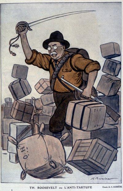 Théodore Roosevelt - Barrère, w „Fantasio” z 1.09.1915 autorstwa Adrien Barrere