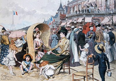Elegancka plaża autorstwa Adrien Emmanuel Marie