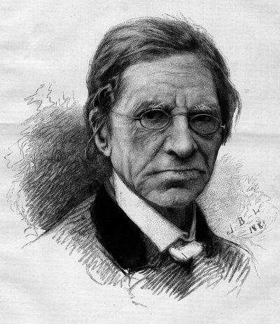 Portret Emile Littre (1801-1881), francuskiego filologa, lekarza i polityka. Grawerowanie autorstwa Adriena Marie w „”The Illustrous World”” nr 1263 z 11 czerwca autorstwa Adrien Emmanuel Marie