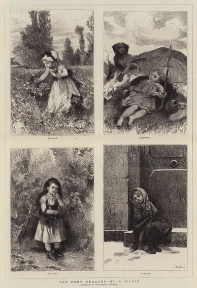 Cztery pory roku autorstwa Adrien Emmanuel Marie