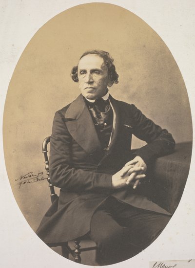 Portret Giacomo Meyerbeera 1791-1864, 1857. autorstwa Adrien Tournachon