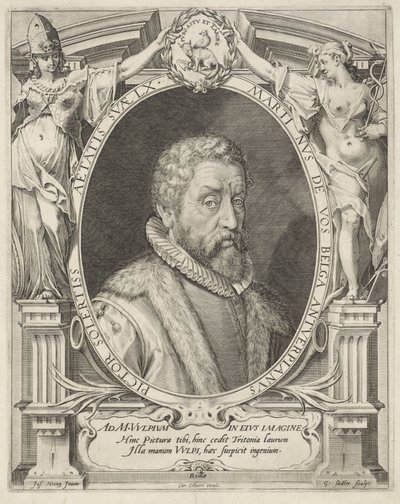 Portret Maertena de Vos w wieku 60 autorstwa Egidius  Sadeler (II)