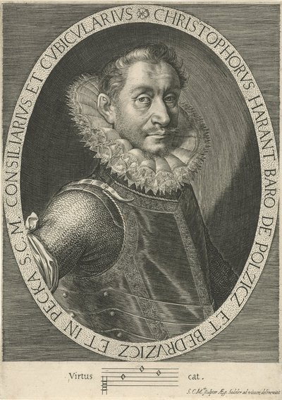 Portret kompozytora Krystofa Haranta 1564-1621, ca. 1600 autorstwa Aegidius Sadeler or Saedeler