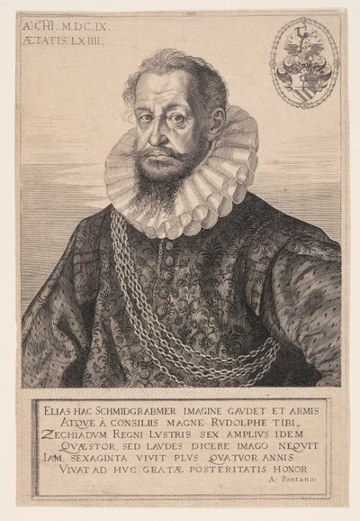 Elias Schmidgrabner, radny ds. finansów autorstwa Aegidius Sadeler II