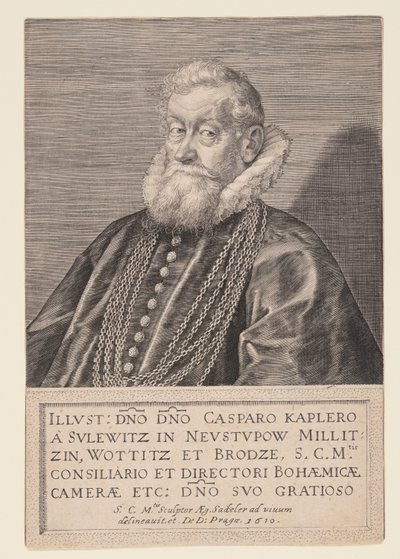Gaspard Kaplir von Sulewitz, radca cesarza autorstwa Aegidius Sadeler II