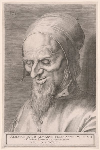 Głowa apostoła autorstwa Aegidius Sadeler II