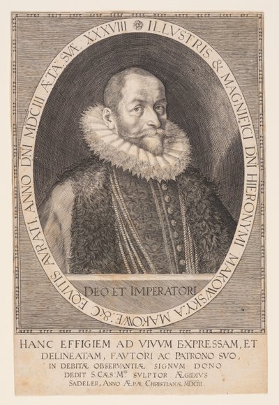 Hieronymus Makofsky, szambelan autorstwa Aegidius Sadeler II