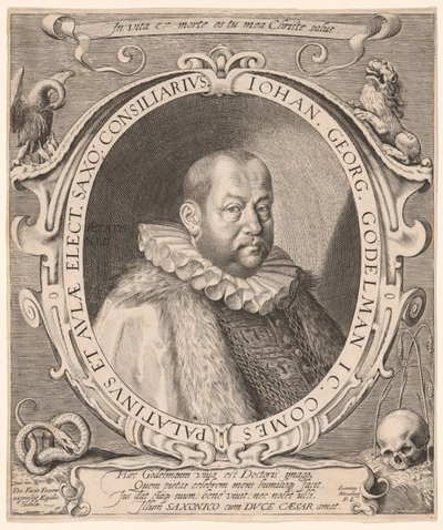 Johann Georg von Gödelmann, profesor prawa, dyplomata autorstwa Aegidius Sadeler II