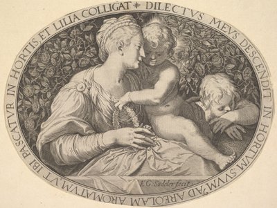 Madonna z Dzieciątkiem autorstwa Aegidius Sadeler II