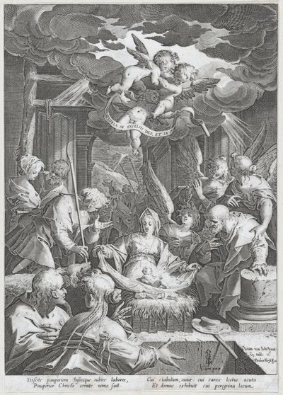 Narodzenia Pańskiego, 1588. autorstwa Aegidius Sadeler II