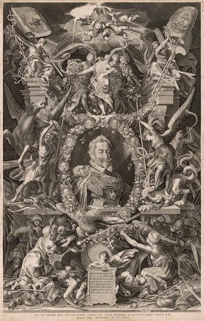 Portret cesarza Macieja autorstwa Aegidius Sadeler II
