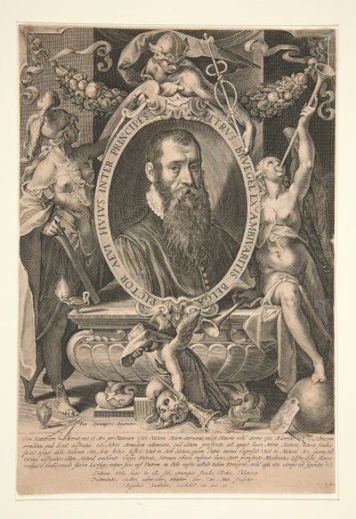 Portret Piotra Bruegla Młodszego autorstwa Aegidius Sadeler II