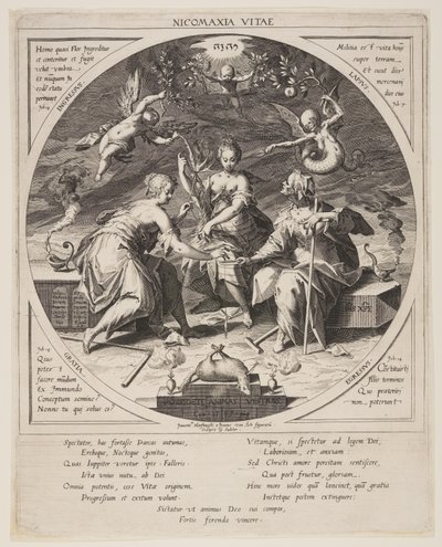 Trzy losy autorstwa Aegidius Sadeler II