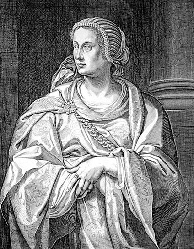 Albia Terenta, Matka Othona (rycina) autorstwa Aegidius Sadeler or Saedeler