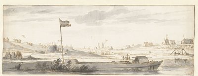 Kopanie Mallegat poza Dordrecht, 1648 autorstwa Aelbert Cuyp (attributed to)