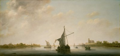 Widok na rzekę Maas w Dordrecht autorstwa Aelbert Cuyp