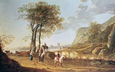 Rozległy krajobraz rzeki autorstwa Aelbert Cuyp