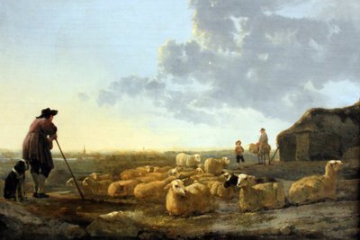 Schafherde auf der Weide Stado owiec na pastwisku autorstwa Aelbert Cuyp