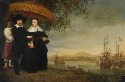 Kupiec Holenderskiej Kompanii Wschodnioindyjskiej (VOC). Około 1640-60 autorstwa Aelbert Cuyp