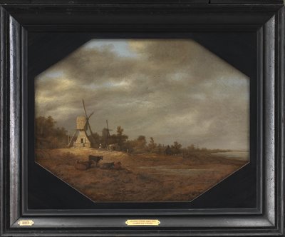 Krajobraz z wiatrakami autorstwa Aelbert Cuyp