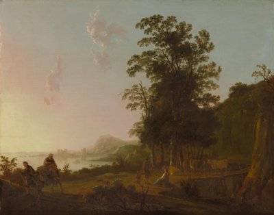 Krajobraz z ucieczką do Egiptu, ca. 1650. autorstwa Aelbert Cuyp