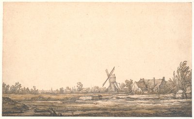 Krajobraz z młynem autorstwa Aelbert Cuyp