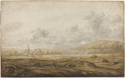 Panoramiczny krajobraz wzdłuż Renu autorstwa Aelbert Cuyp