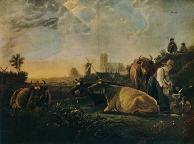 Duża Dort, c1650 autorstwa Aelbert Cuyp
