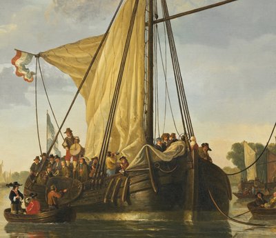 Maas w Dordrecht autorstwa Aelbert Cuyp