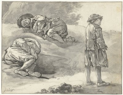 Trzy studia małego pasterza autorstwa Aelbert Cuyp