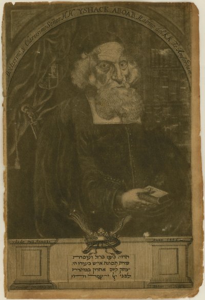 Portret Izaaka Aboaba da Fonseca 1605-1693, 1681. autorstwa Aernout Naghtegael