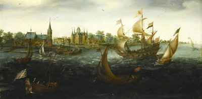 Jedność przed IJsselmonde, 1618 autorstwa Aert Anthonisz