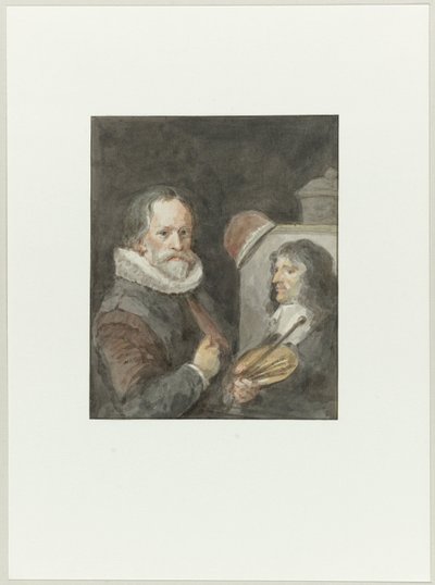 Portret Michiela van Mierevelta, zaś Jakuba Willemsza. Farby Delff autorstwa Aert Schouman