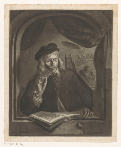 Autoportret Gerarda Dou autorstwa Aert Schouman