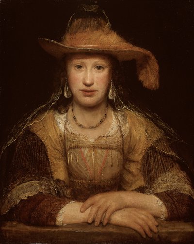 Portret młodej kobiety, ok. 1690 (olej na płótnie) autorstwa Aernt de Gelder