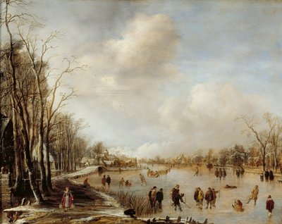 Pejzaż zimowy, 1645 autorstwa Aert van der Neer