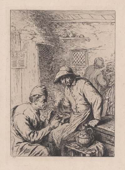 Palacze po Ostade, XIX w. autorstwa After Adriaen van Ostade.
