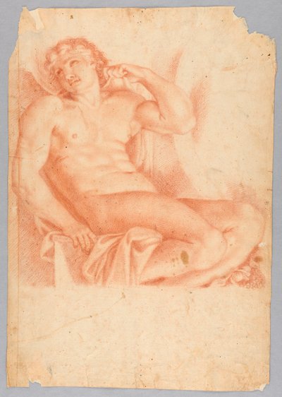Niewolnik od Hero i Leander w Galerii Farnese, według Annibale Carracci autorstwa After Annibale Carracci