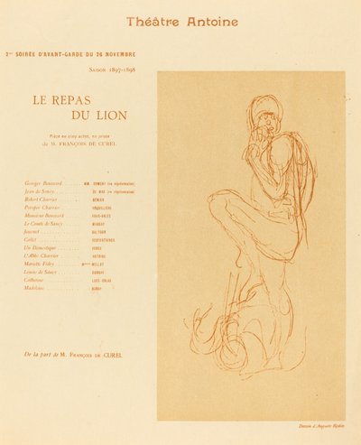 Posiłek Lwa autorstwa after Auguste Rodin